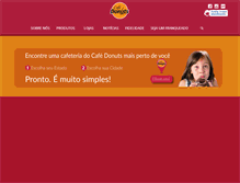 Tablet Screenshot of cafedonuts.com.br